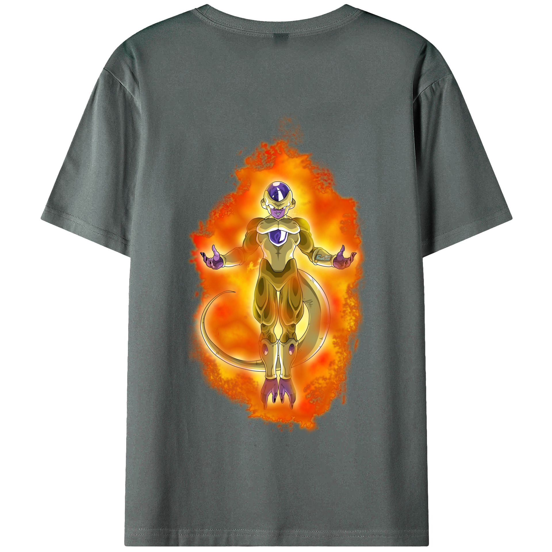 （画像用） ドラゴンボール フリーザ DRAGON BALL Frieza 綿100％半袖Tシャツ（背面プリント）